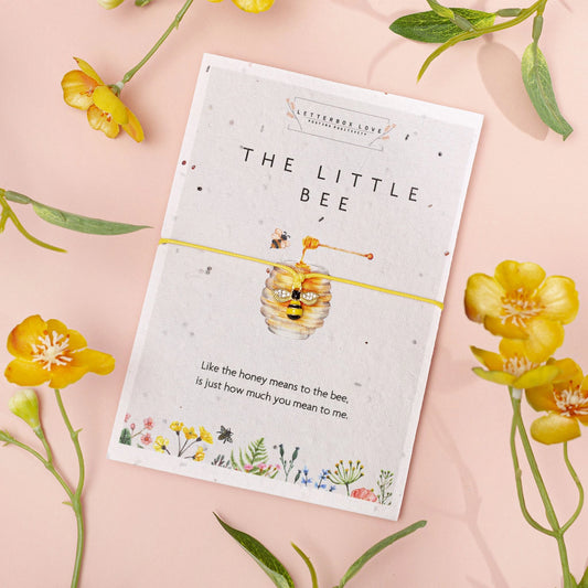 The little Bee bracelet seeded card bracelet